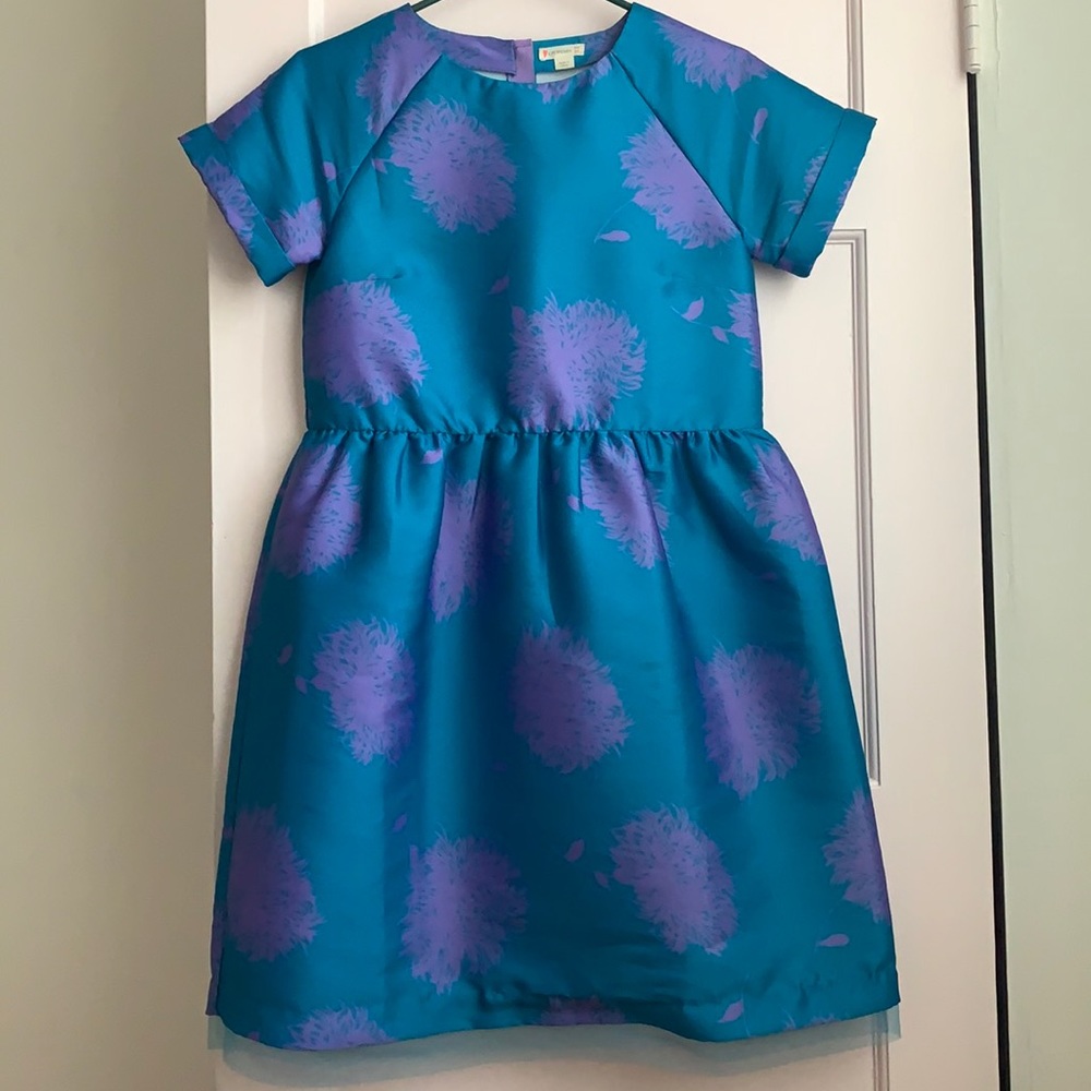 J Crew girls blue dress